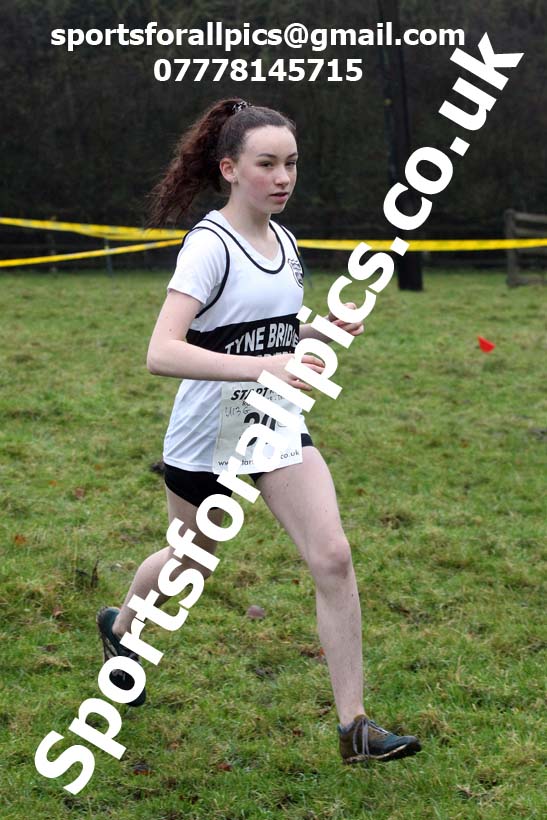 Girls under-13s, NECAA Junior Cross Country Relays, Thornley Farm, Peterlee, Saturday, December 12th. Photo: David T. Hewitson/Sports for All Pics
